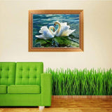 New Hot Sale Elegant Swan Lover Full Drill - 5D Rhinestone Painting VM1508 - NEEDLEWORK KITS