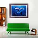 Full Drill - 5D DIY Diamond Painting Kits Cute Dolphins in