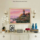 Hot Sale Landscape Lighthouse Pattern Diy Full Drill - 5D