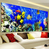 Large Size Colorful Ocean Fish Full Drill - 5D Diy Diamond
