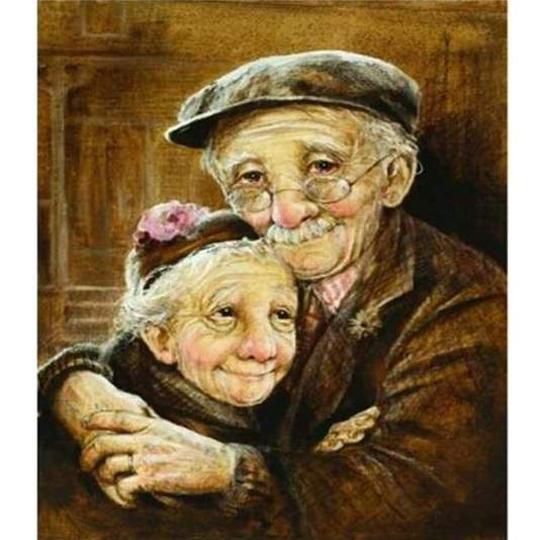 Order Old Couple Diamond Painting Kits | Australia