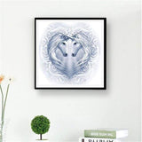 2019 Dream White Unicorn Diy 5d Diamond Embroidery Kits VM3522 For Beginner - NEEDLEWORK KITS