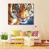 2019 New Hot Sale Blue Eyed Tiger Diy 5D Embroidery Diamond VM1142 - NEEDLEWORK KITS