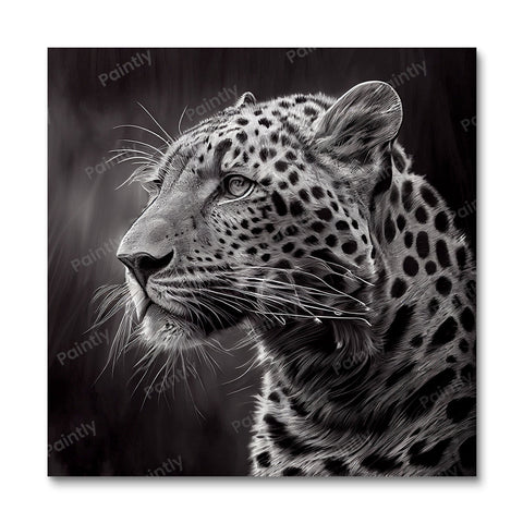 B&W Leopard I (Diamond Painting)