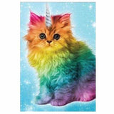 Full Drill - 5D DIY Diamond Painting Kits Lovely Rainbow Cat