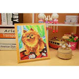 New Oil Painting Style Pet Dog Diy Full Drill - 5D Full 