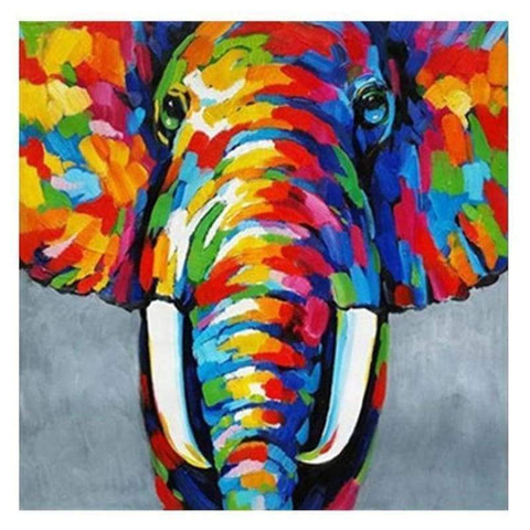 Full Drill - 5D DIY Diamond Painting Kits Dream Colorful Elephant - NEEDLEWORK KITS