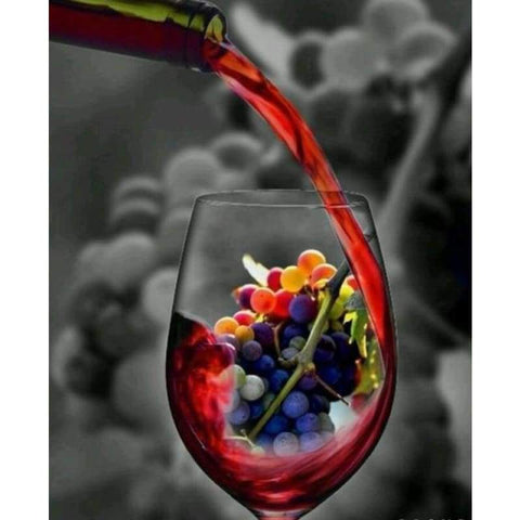 Dream Modern Art Red Wine Full Drill - 5D Diy Diamond Painting Kits VM09212 - NEEDLEWORK KITS