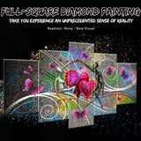Heart Pattern Lover Large Size Full Drill - 5D Diy Diamond Painting Kits VM9132 - NEEDLEWORK KITS