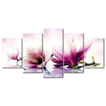 Large Size Multi Panel Violet Flower Full Drill - 5D Diy Embroidery Painting Kits VM7929 - NEEDLEWORK KITS