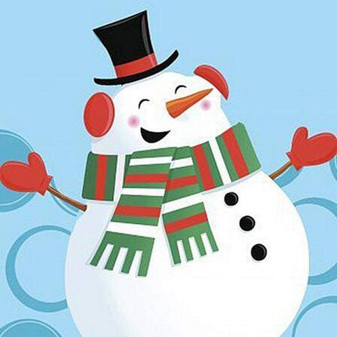 New Hot Sale Christmas Cartoon Snowman Full Drill - 5D Diy Painting Diamond VM1802 - NEEDLEWORK KITS