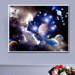 New Hot Sale Space Star Wall Decor Full Drill - 5D Diy Diamond Painting Kits VM7885 - NEEDLEWORK KITS