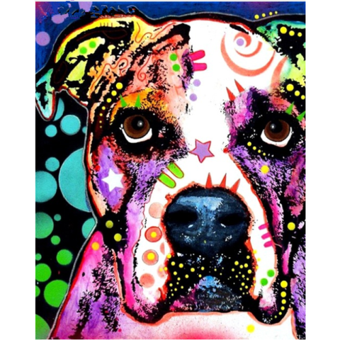 Special Colorful Dog Full Drill - 5D Diy Crystal Painting VM1930 - NEEDLEWORK KITS