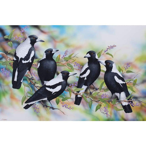 Magpies - Full Drill Diamond Painting - NEEDLEWORK KITS