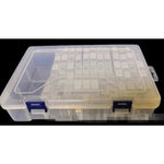 Large storage box with 64 small transparent boxes - NEEDLEWORK KITS