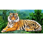 Tiger Full Drill Diamond Painting - - NEEDLEWORK KITS