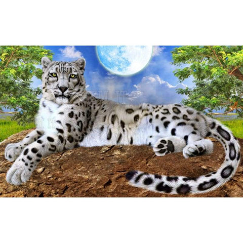 Snow Leopard Full Drill Diamond Painting - - NEEDLEWORK KITS