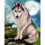 Wolf  Full Drill Diamond Painting - - NEEDLEWORK KITS