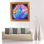 Full Drill - 5D DIY Diamond Painting Kits Bedazzled Special Colorful Lion - NEEDLEWORK KITS