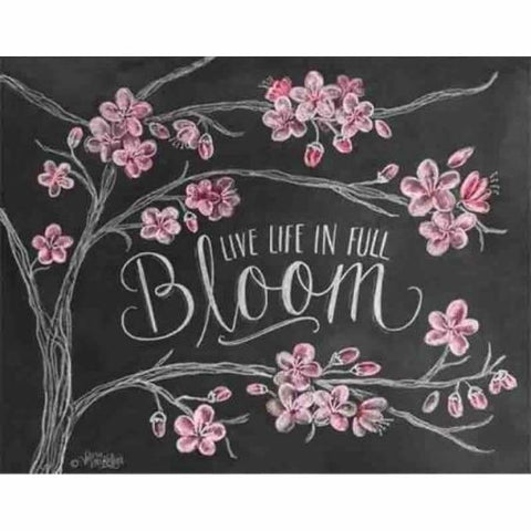 Full Drill - 5D DIY Diamond Painting Kits Bloom Blackboard Flower Tree - NEEDLEWORK KITS