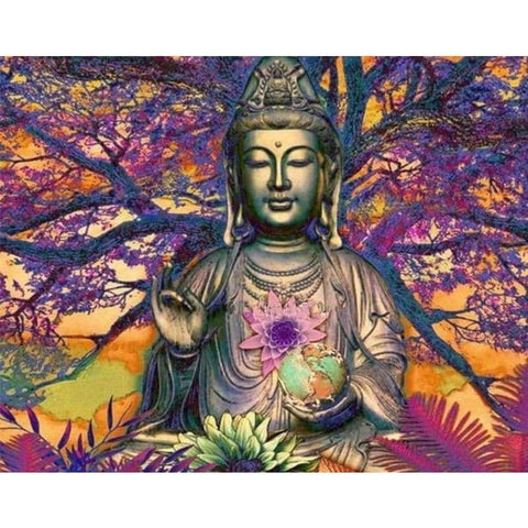 Buddah Tree - Full Drill Diamond Painting - NEEDLEWORK KITS