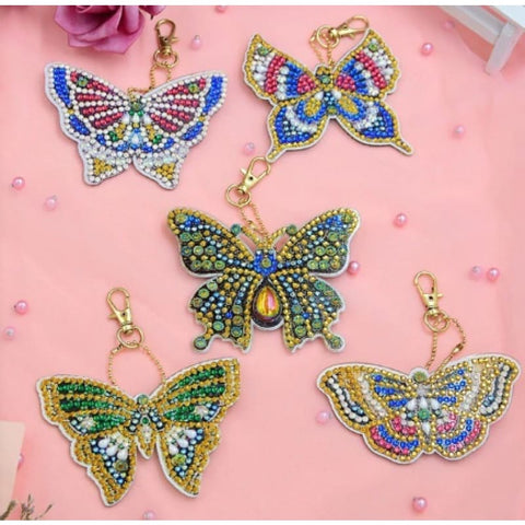 Butterfly Keychain - NEEDLEWORK KITS