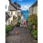 Cat Walking Up Alley- Full Drill Diamond Painting - NEEDLEWORK KITS