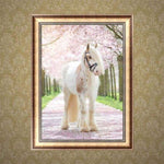 Full Drill - 5D DIY Diamond Painting Kits Romantic White Horse - NEEDLEWORK KITS