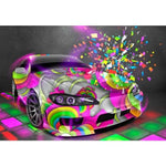 Colourful Car- Full Drill Diamond Painting Abstract - 