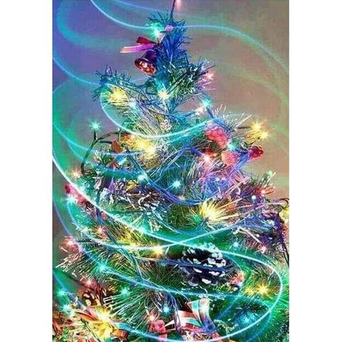 Colourful Christmas Tree- Full Drill Diamond Painting - 