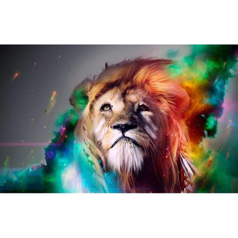 Colourful Lion - Full Drill Diamond Painting - Special Order
