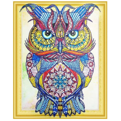 Crystal Owl - NEEDLEWORK KITS