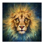 Full Drill - 5D DIY Diamond Painting Kits Fantastic Animal Lion Starry Sky - NEEDLEWORK KITS