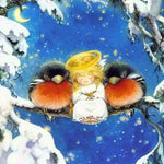 Full Drill - 5D DIY Diamond Painting Kits Fantasy Winter Canvas Cute Birds Angel Baby - NEEDLEWORK KITS