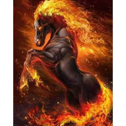 Fire Horse- Full Drill Diamond Painting - Special Order - 