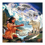 Full Drill - 5D Diamond Painting Kits Beauty And Wolfs