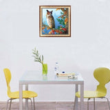 Full Drill - 5D Diamond Painting Kits Cool Owl On The 
