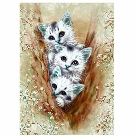 Full Drill - 5D Diamond Painting Kits Cute Cats Baby - 4