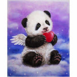 Full Drill - 5D Diamond Painting Kits Cute Panda Angel Heart