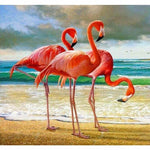 Full Drill - 5D Diamond Painting Kits Flamingos By the Sea