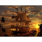Full Drill - 5D Diamond Painting Kits Pirate Ship in the Sea