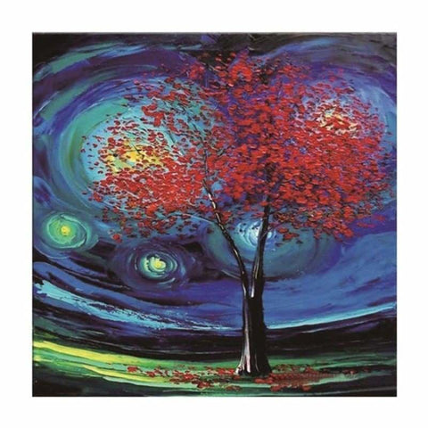 Full Drill - 5D Diamond Painting Kits Various Sizes Red Tree