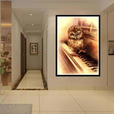 Full Drill - 5D Diamond Painting Kits Warm And Lovely Owl on