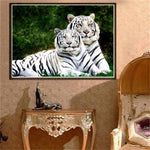 Full Drill - 5D DIY Diamond Painting Kits Animal Tigers 