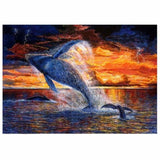 Full Drill - 5D DIY Diamond Painting Kits Artistic Dolphin -