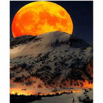 Full Drill - 5D DIY Diamond Painting Kits Beautiful Red Moon