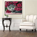 Full Drill - 5D DIY Diamond Painting Kits Cartoon Lovely Cat