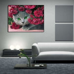 Full Drill - 5D DIY Diamond Painting Kits Cartoon Lovely Cat