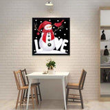 Full Drill - 5D DIY Diamond Painting Kits Cartoon Snowman For Love - NEEDLEWORK KITS