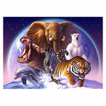 Full Drill - 5D DIY Diamond Painting Kits Cartoon Wild Animal - NEEDLEWORK KITS